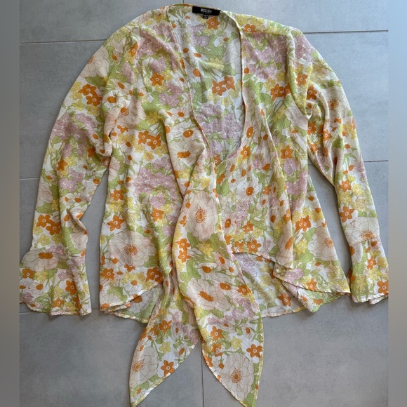 Miss Lola Floral Yellow Jumpsuit - Picture 7 of 11